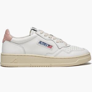 Autry White Sneakers with Pink Detail